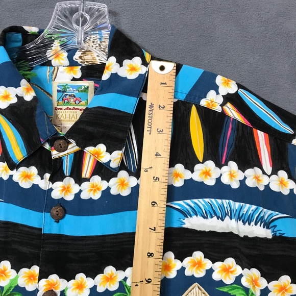 Vtg Kahala Ron Anderson Hawaiian Shirt Men XL Aloha Surf Board Beach Art USA - Picture 8 of 15